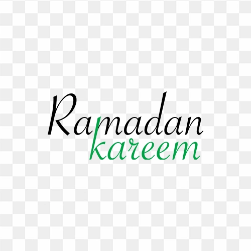 Ramadan Kareem text png